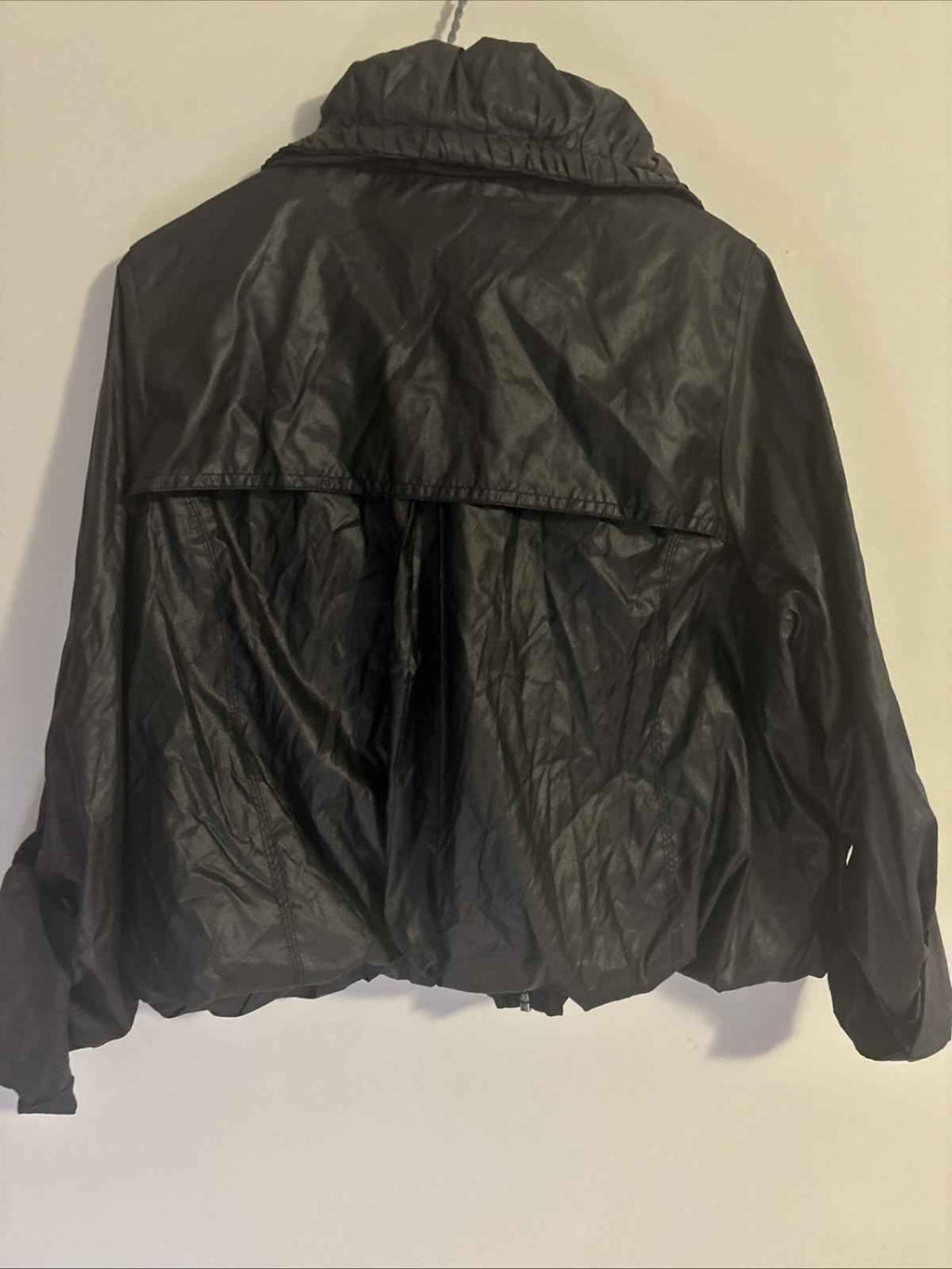 FOREVER NEW WOMEN  Dark Grey Rain Cropped Lined JACKET  SIZE 16