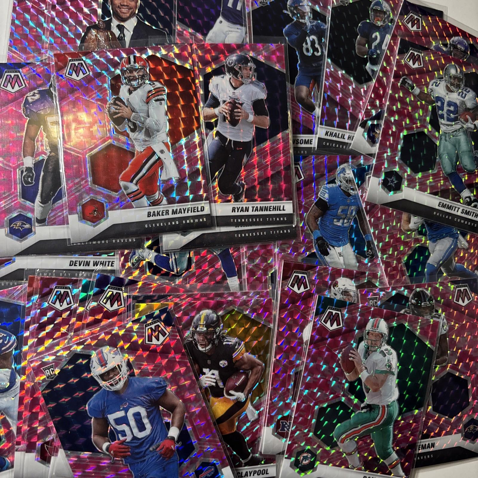 2021 Mosaic Football Pink Camo Prizm SP “Choose Your Card”