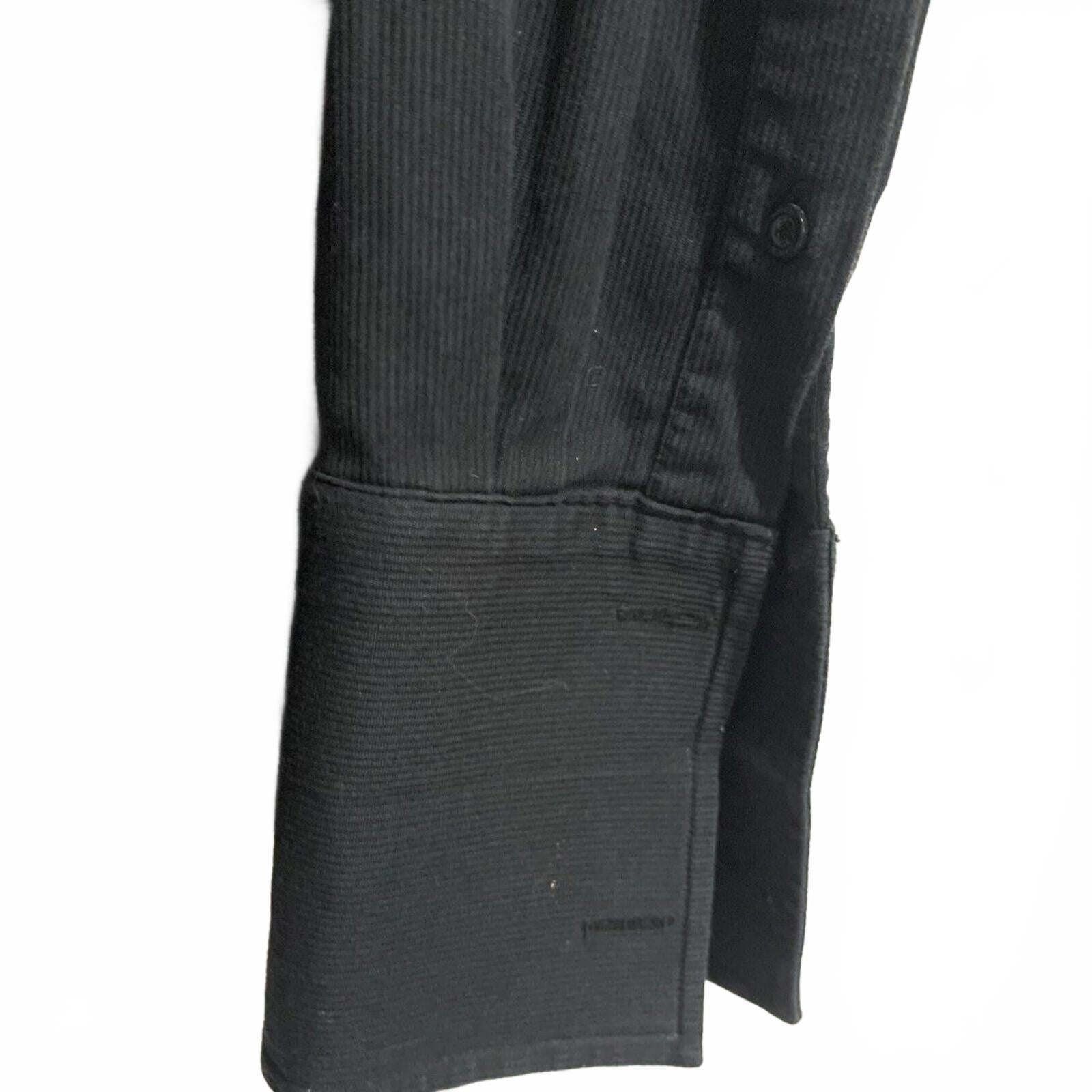 Marcs Shirt Mens M Black Longsleeve Button Up Cotton Black European Fabric - Come Sell Nearly Anything