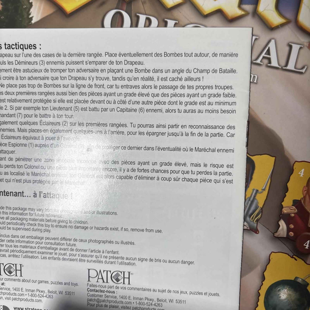 Stratego Original Complete Game (3 Variations) 2014 Edition Read