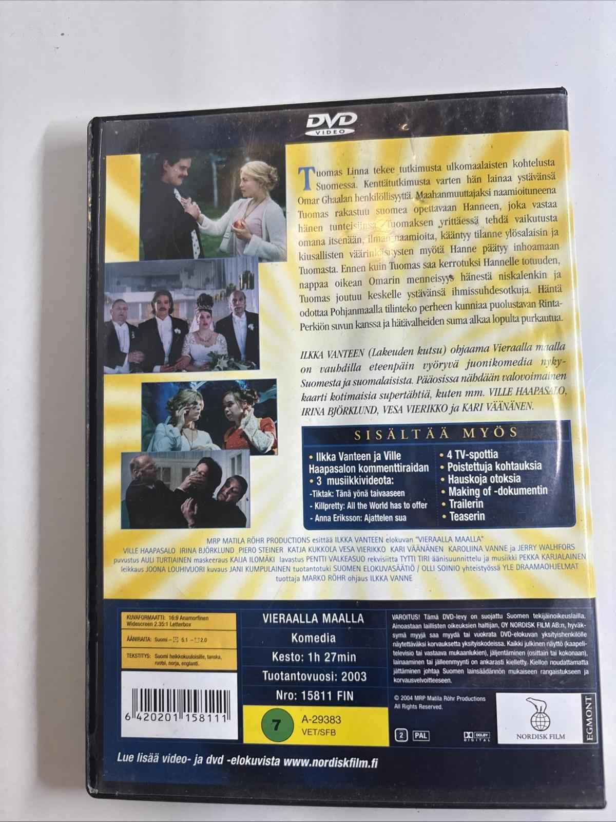 Vieraalla maalla ( Land of Love 2003) Finnish OOP DVD English subtitles