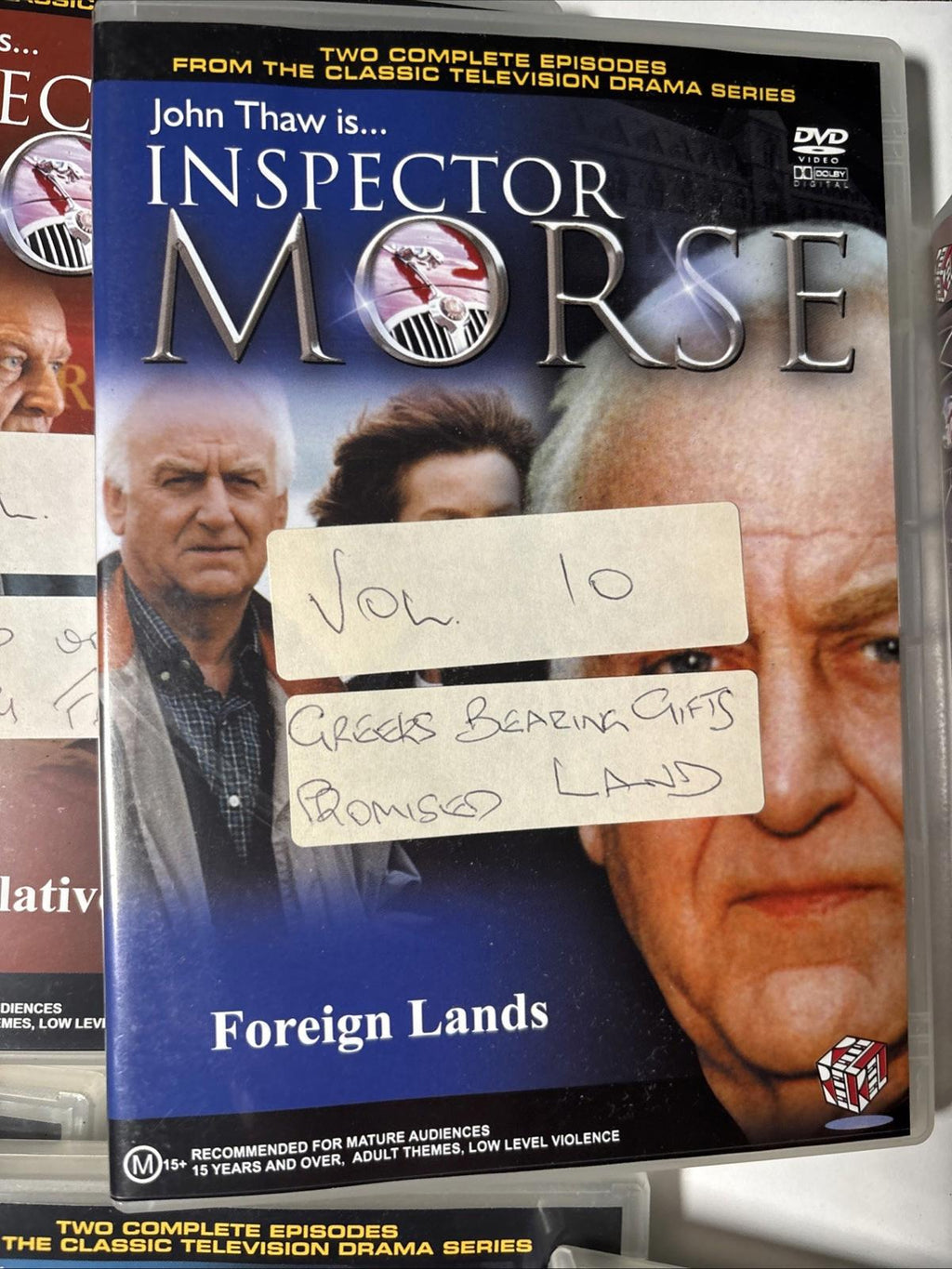 Inspector Morse Vil 5-12 . Lot of 8 DVDs, John Thaw, Two Epds each