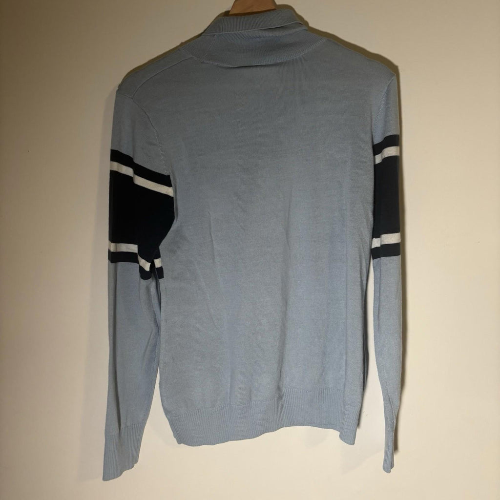 Crane Ski Merino Polyester Jumper  Navy Blue Knit Sweater BNWT - Come Sell Nearly Anything