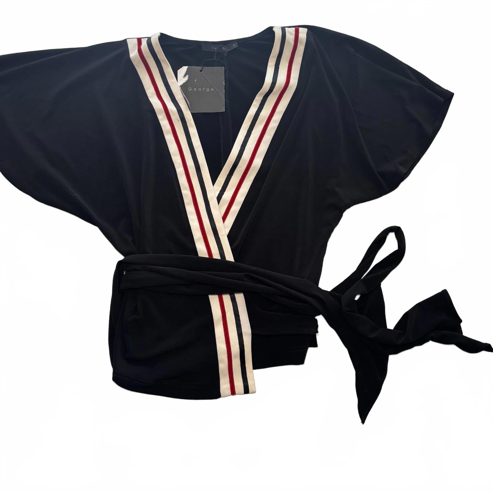 George Black Wrap Top Size 12 BNWT Stylish Women's Blouse - Come Sell Nearly Anything