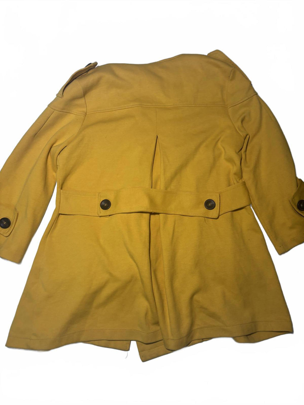 Honghuashen Medium Women's Mustard Trench Coat Double-Breasted #MustardCoat - Come Sell Nearly Anything