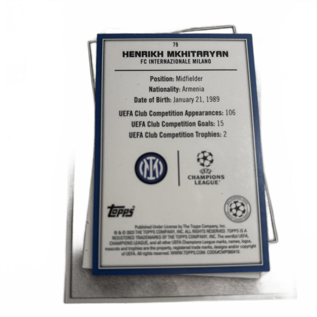 2022 Topps UEFA Club Competitions Superstars Fire & Ice  Rare Henrikh Mkhitaryan