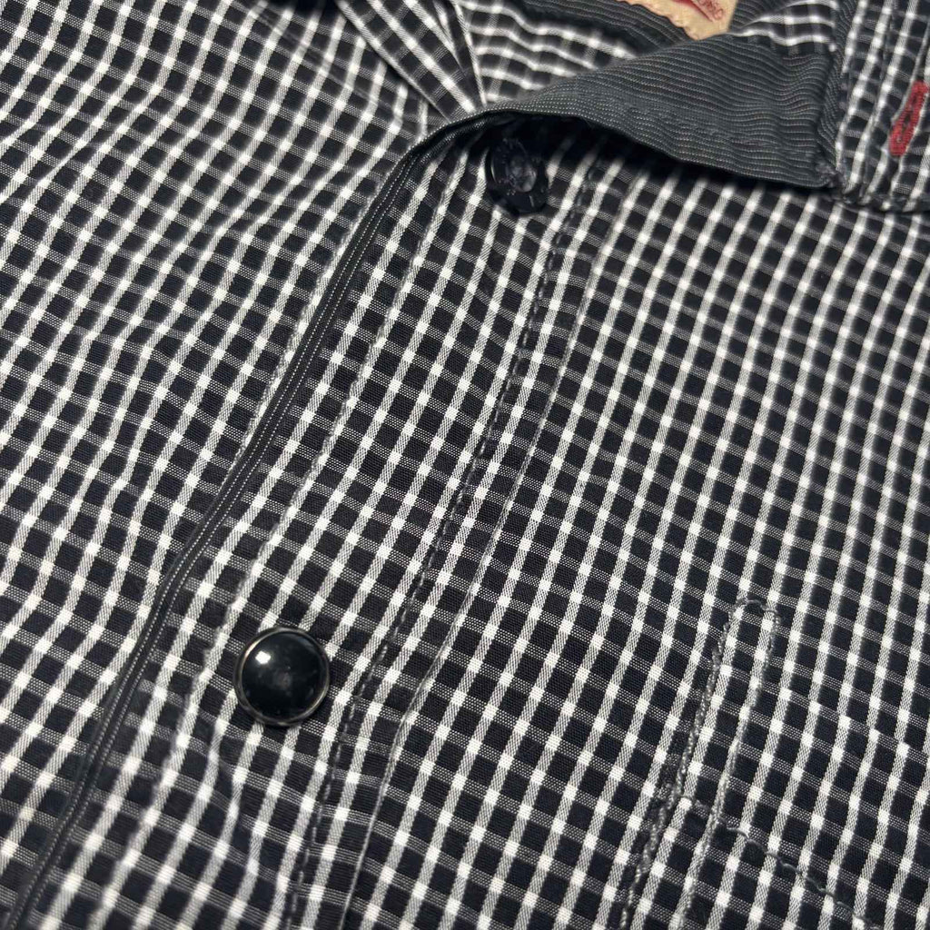 Industrie Clothing Large Men's Checker Short Sleeve Button-Up Shirt