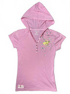 Beverly Hills Polo Club Pink Hooded Polo Shirt Size L/14-16 - Come Sell Nearly Anything