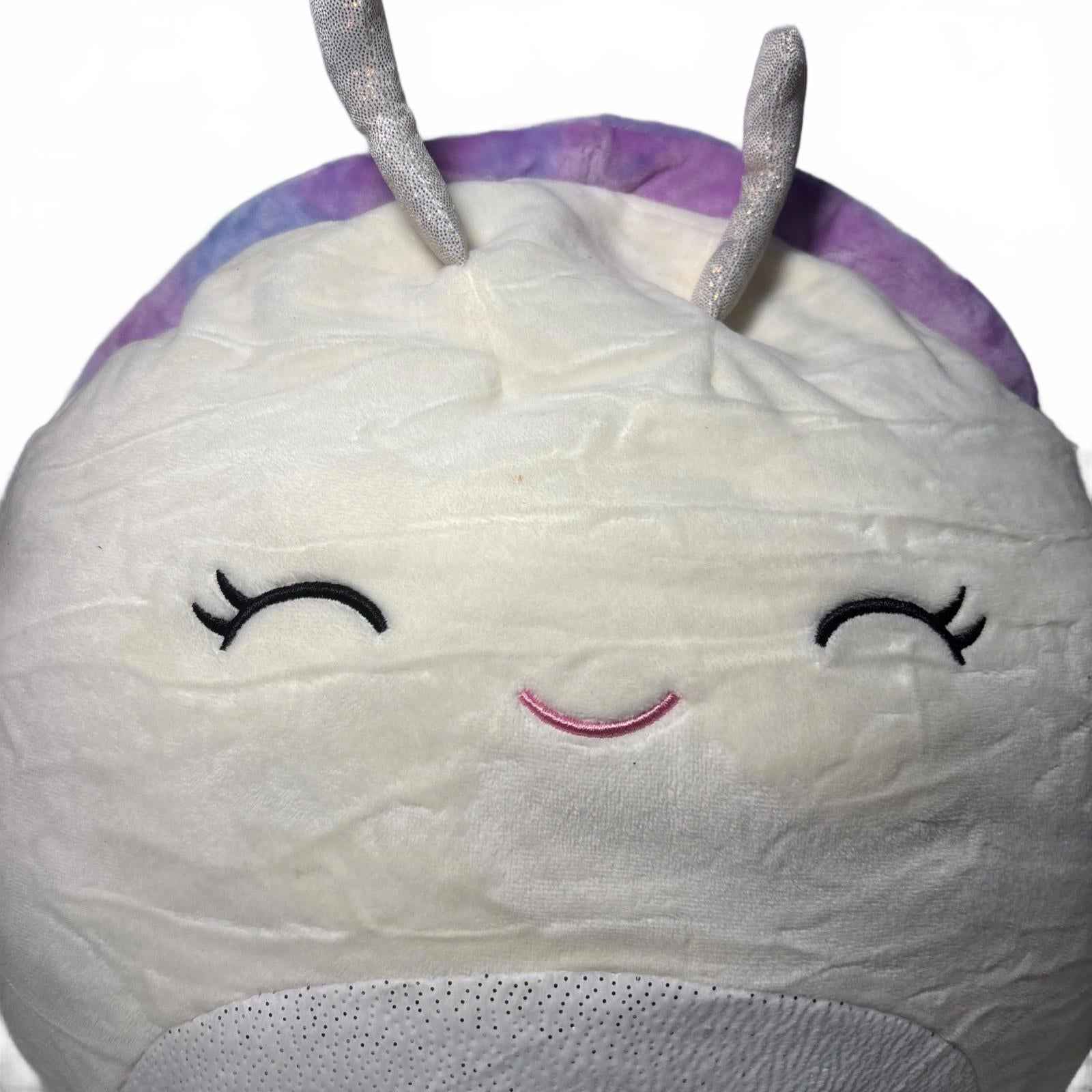 Squishmallows Snail Pink Blue Purple Tie Dye Cream Elysa Soft Pillow Plush Toy