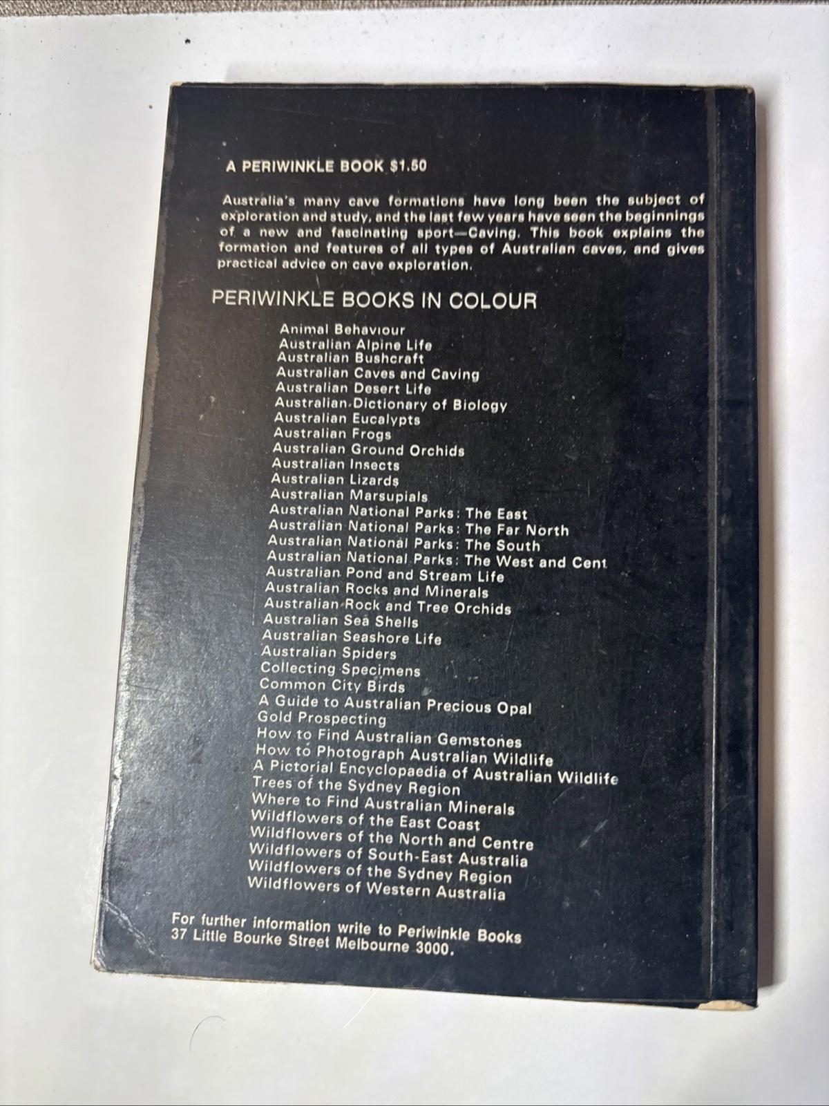 Australian Caves And Carvings - Periwinkle Colour Guides - Vintage Scarce Book - Come Sell Nearly Anything
