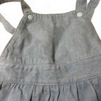 Denim Overalls Light Blue Cotton Elastane Adjustable Straps