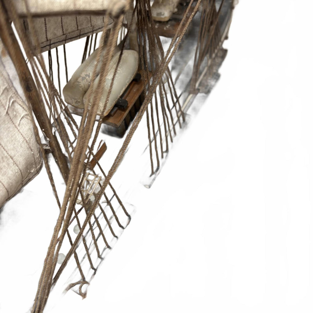 Wood and Canvas Model Ship 50cm