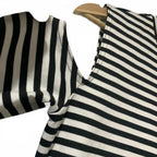 Bodycon Dress Open Shoulder & Back Guess Womens Black White Striped Size L - Come Sell Nearly Anything