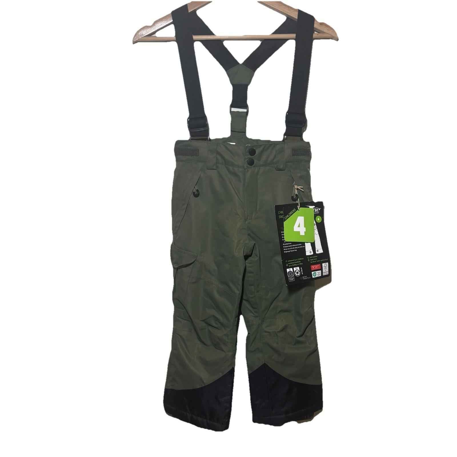 Childrens CRANE Snow Extreme Karki  Green Size 4 Ski Snowboarding Pants BNWT