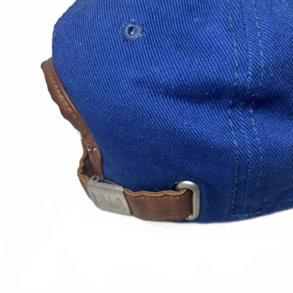 Billabong Vintage 6 Panel Adjust Cap Hat Spell Out Cotton Blue