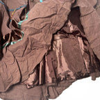 Black Butterfly Womens Brown Embellished Skirt Size 2 Vintage Y2K