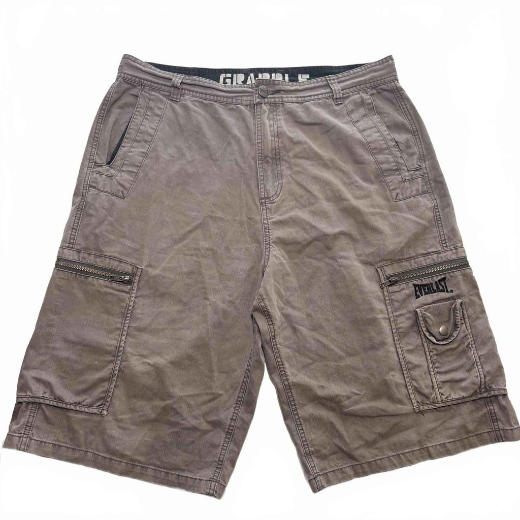 Everlast XXL Men's GRAPPLE Cargo Shorts Brown Cotton #Menswear