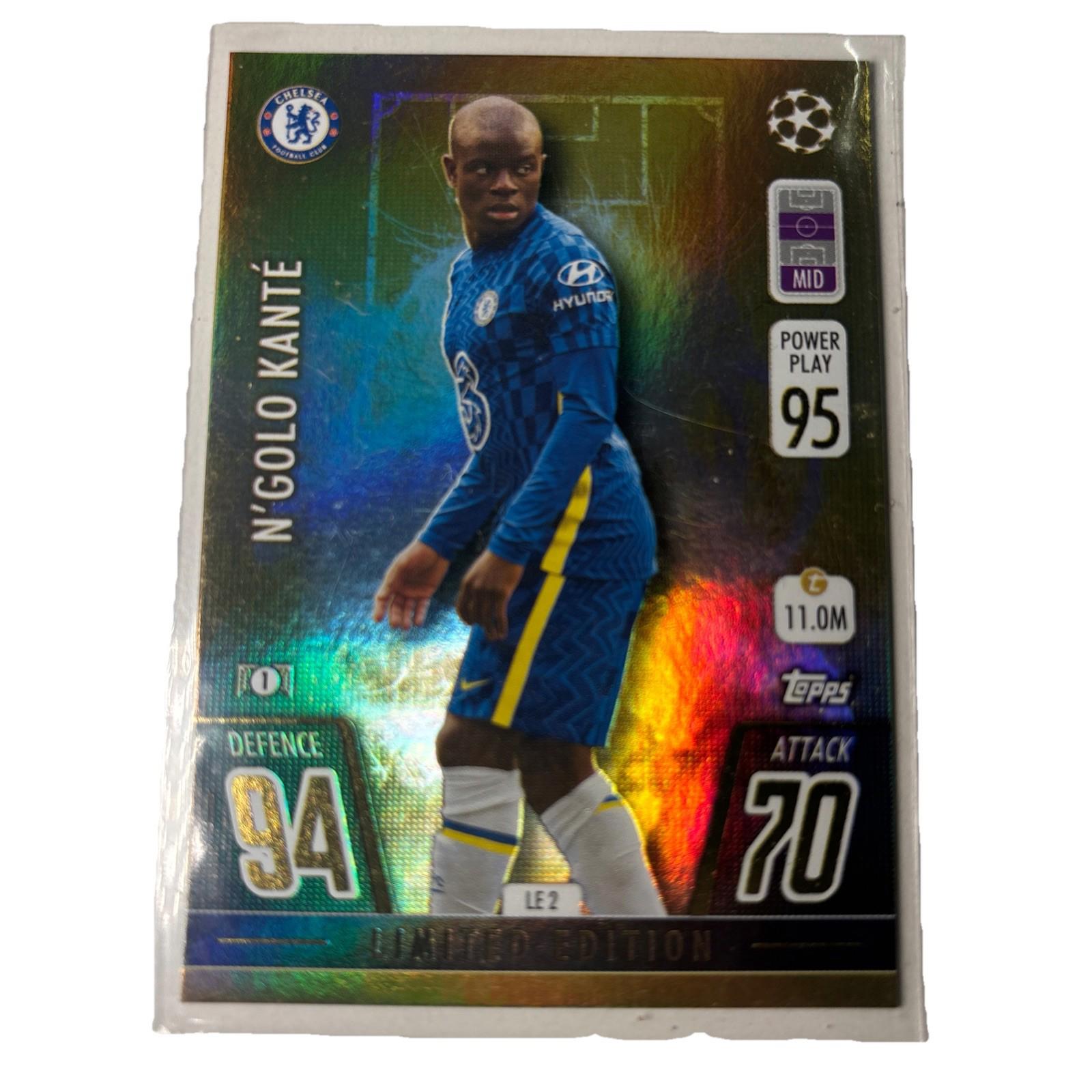 2021/22 Topps Match Attax KANTE LIMITED EDITION #LE 2. Pack Fresh MINT