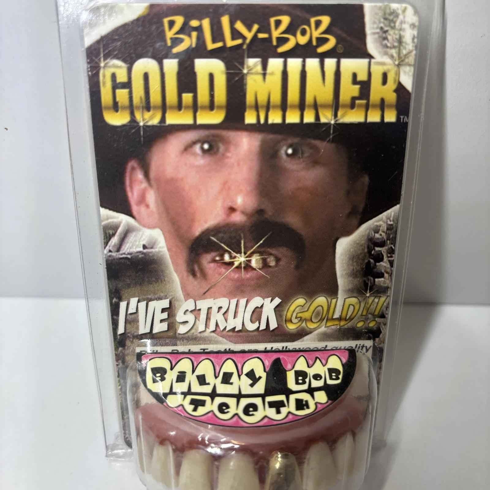Gold Miner Tooth Hillbilly False Teeth Costume Accessory Billy Bob Novelty - New