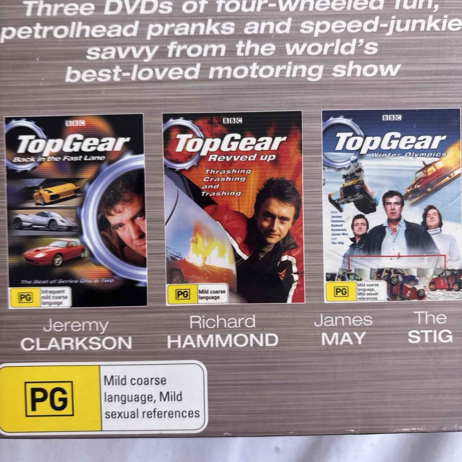 Top Gear Collection (2007) DVD Region 4 VGC 3 Disc Set + the challenges dvd