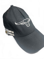 Rickos Black Mesh Baseball Cap Chicago Bulls Logo