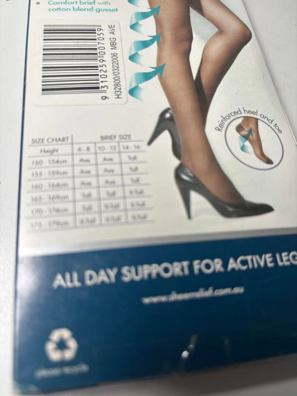 Sheer Relief Sheer Support Pantyhose 20 Denier Mini Beige Average - Come Sell Nearly Anything