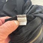 Lollipop Black Cotton Women's Top Size 12 with Asymmetric Zipper - Come Sell Nearly Anything