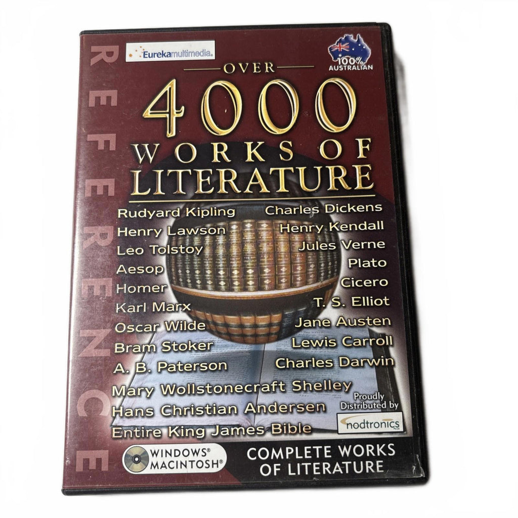 Over 4000 Works of Literature + Manual PC Windows & Macintosh Nodtronics VGC - Come Sell Nearly Anything