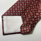 John & Lou Men's Red Geometric Silk Tie