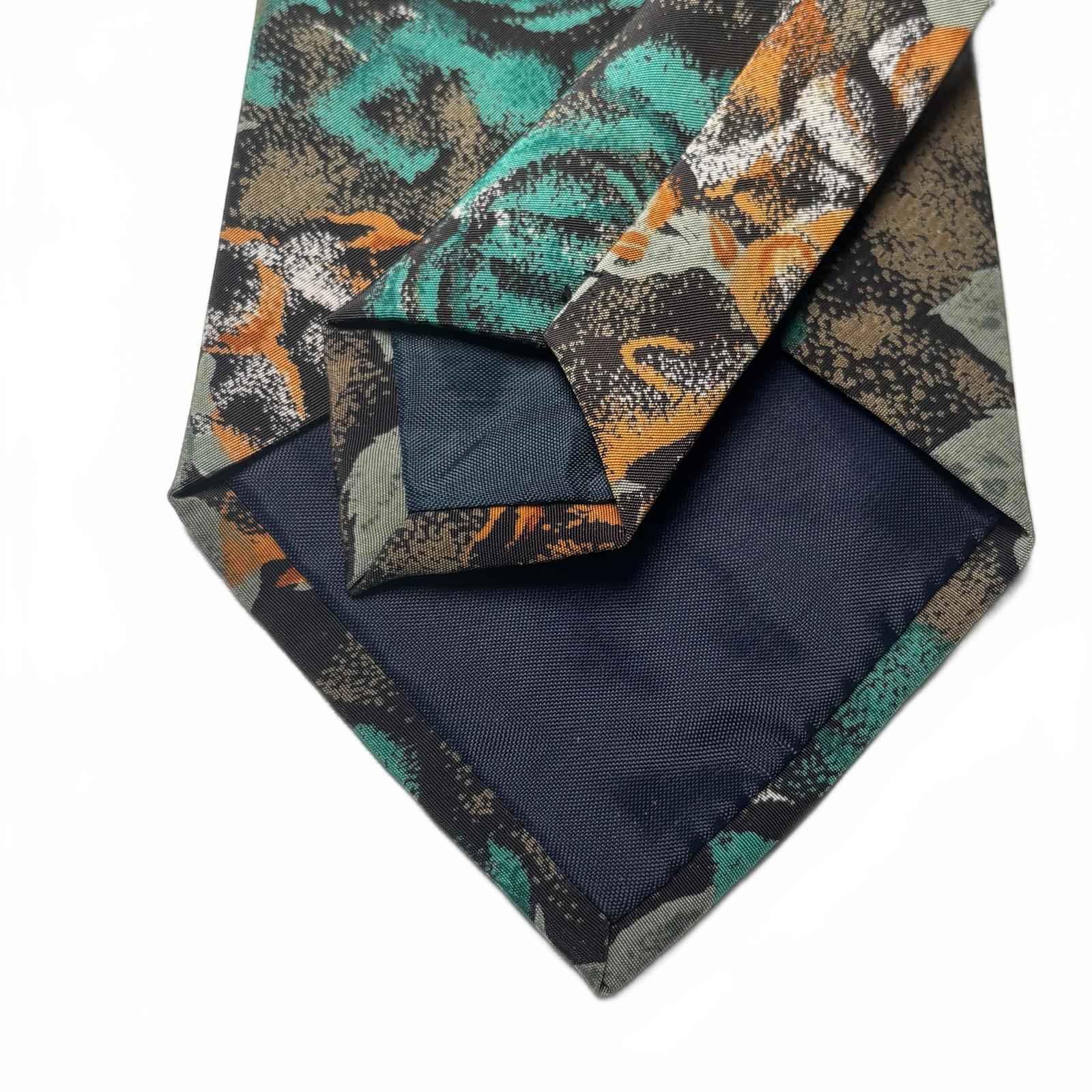 Qlenora Floral Pattern Men's Tie 100% Polyester