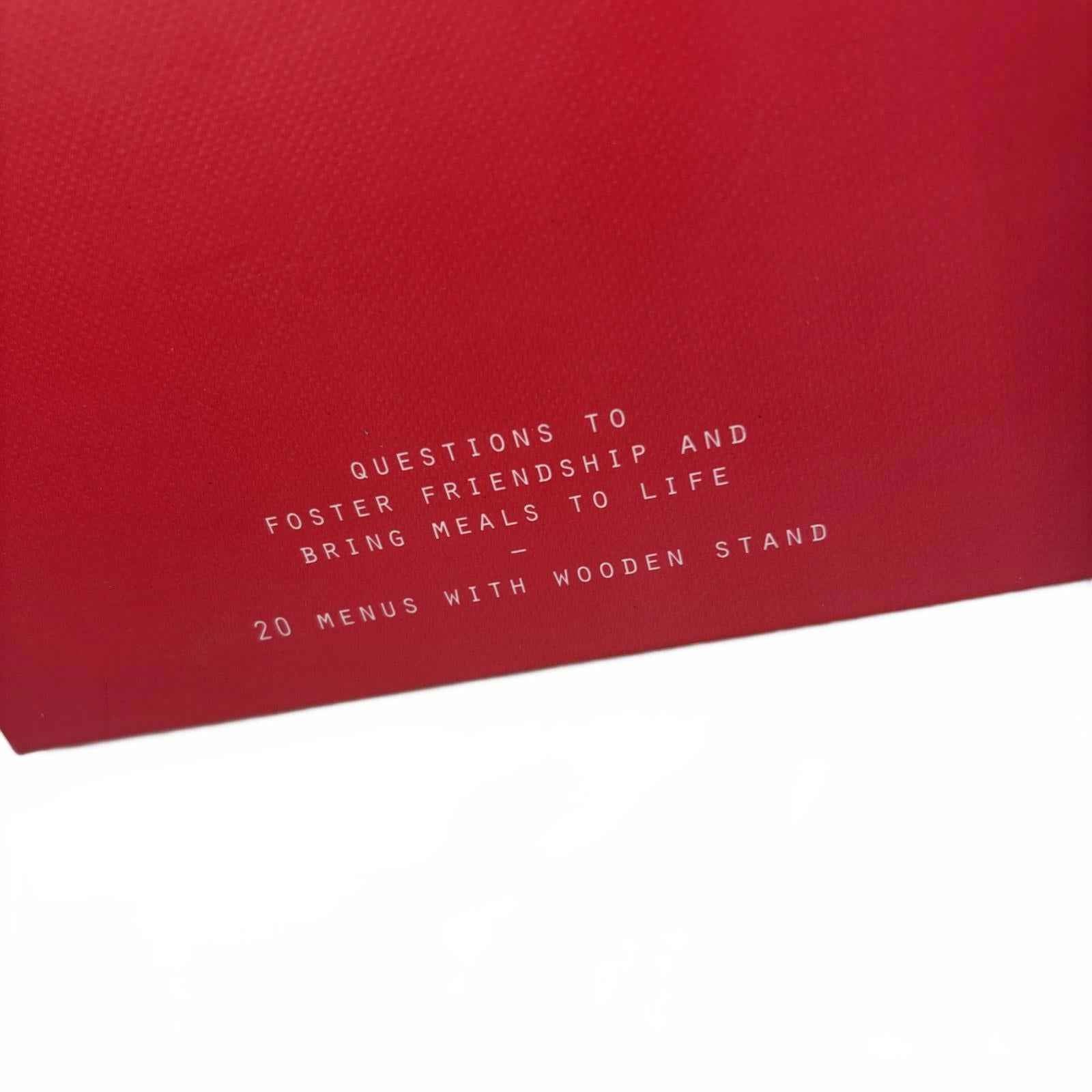 The School Of Life Conversation Menus Revealing Questions Topics w/ Wooden Stand