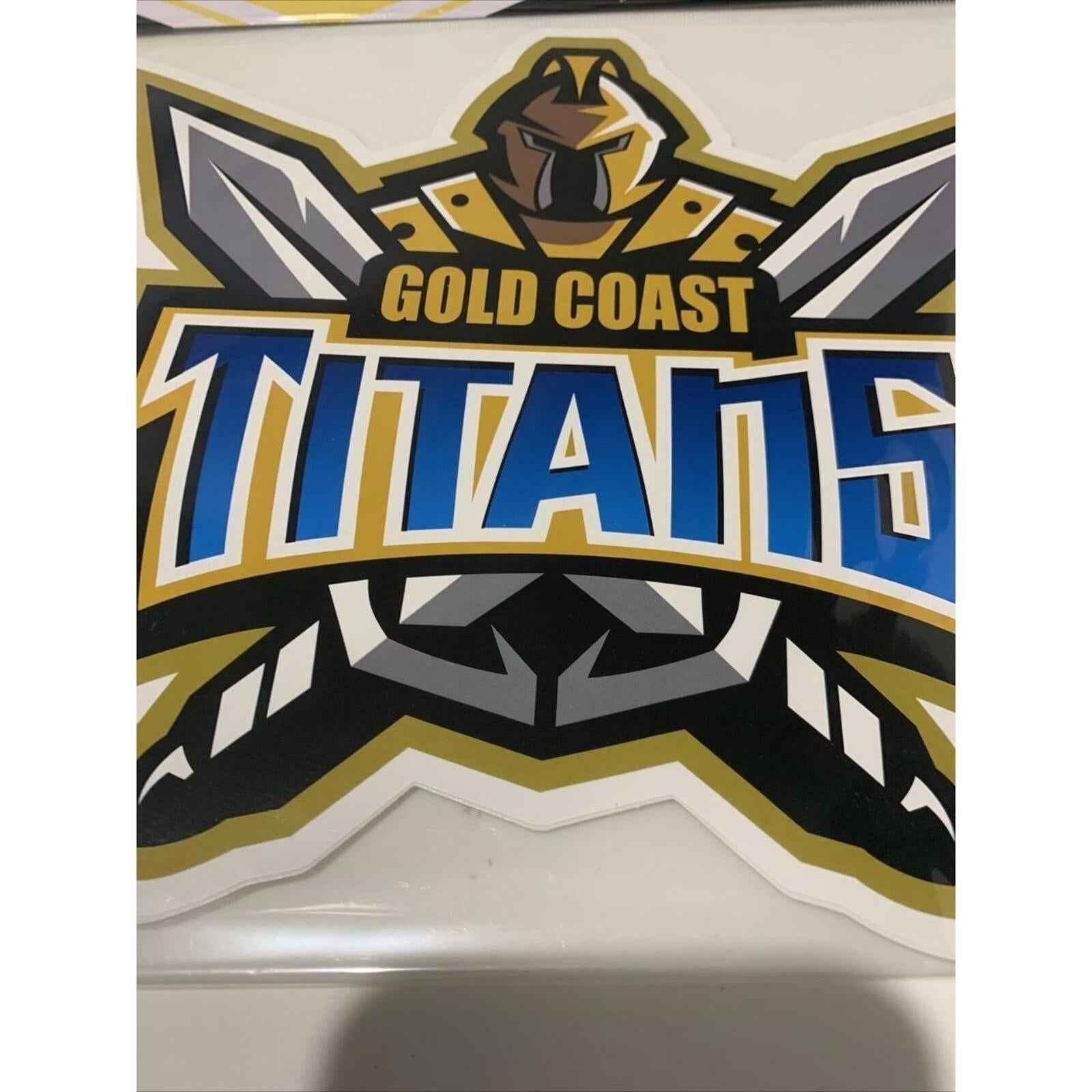 Gold Coast Titans NRL Supersized Mega 25cm Team Car Logo Sticker.