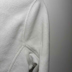 Crane Womens Large Full Zip Jacket white Heather Merino Wool Blend BNWT