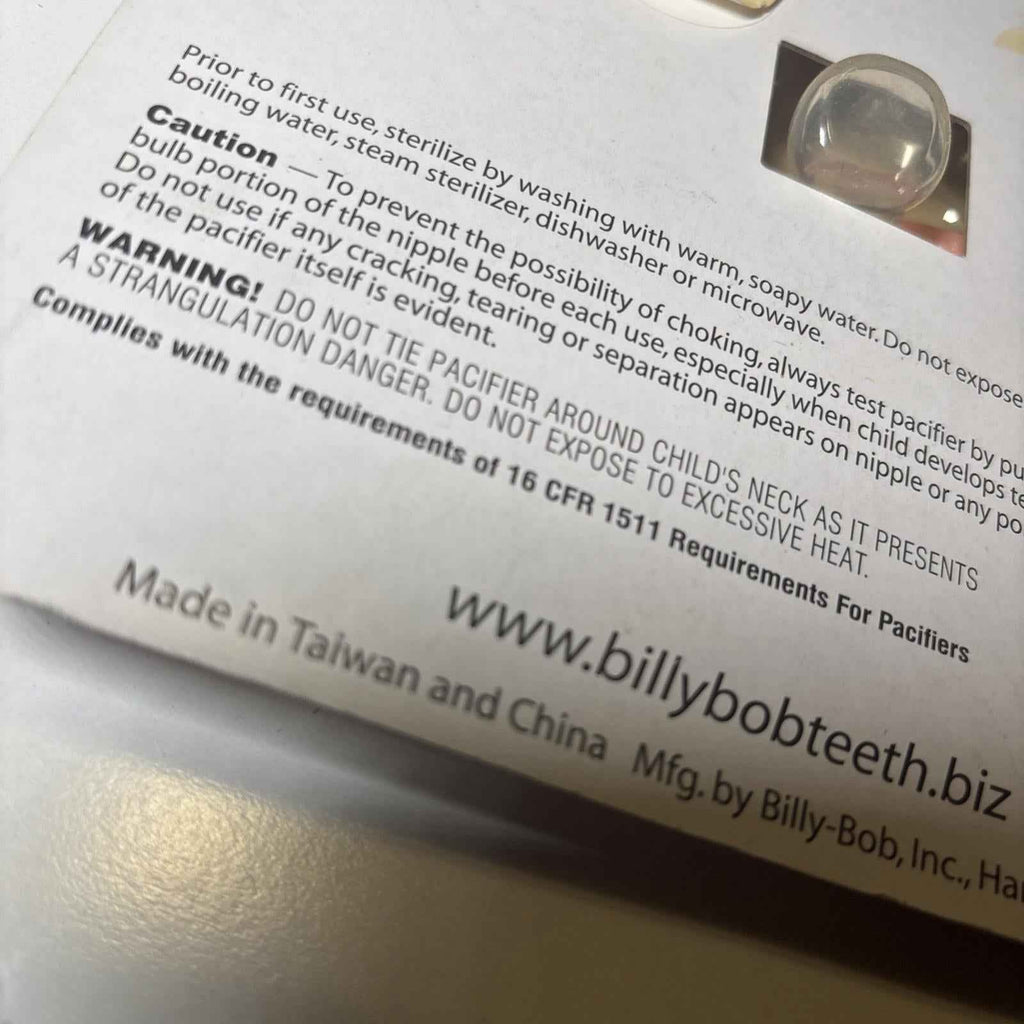 Billy Bob Authentic Lil Piglet Baby Pacifier with Orthodontic Nipple Little Pig