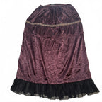 Sass Women's Purple Vintage Satin Skirt Size 10 Y2K Goth Style
