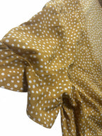Vero Moda Medium Mustard Polka Dot Wrap Dress BNWT - Come Sell Nearly Anything