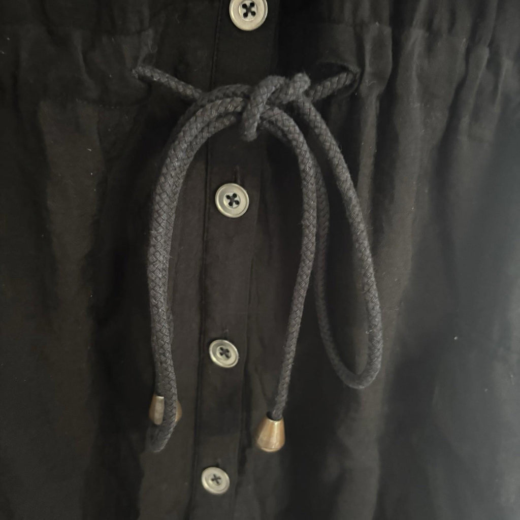 Old Skool Sportsgirl Sleeveless Hooded Jumper Dress  Size 12 Button Up - Come Sell Nearly Anything