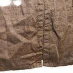 Free Woman Brown Linen Embroidered Top Size 14 - Come Sell Nearly Anything