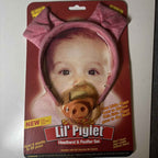 Billy Bob Authentic Lil Piglet Baby Pacifier with Orthodontic Nipple Little Pig