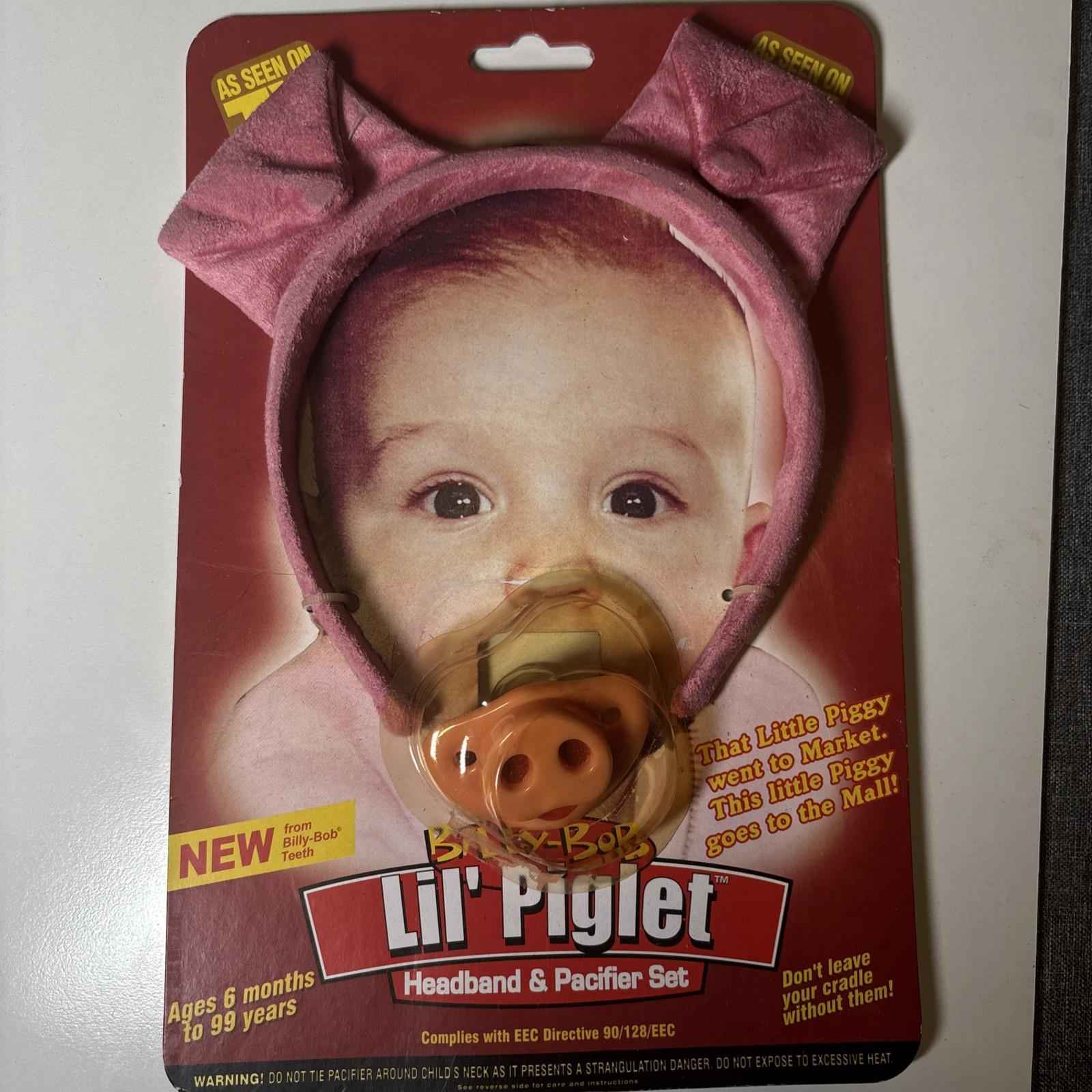 Billy Bob Authentic Lil Piglet Baby Pacifier with Orthodontic Nipple Little Pig