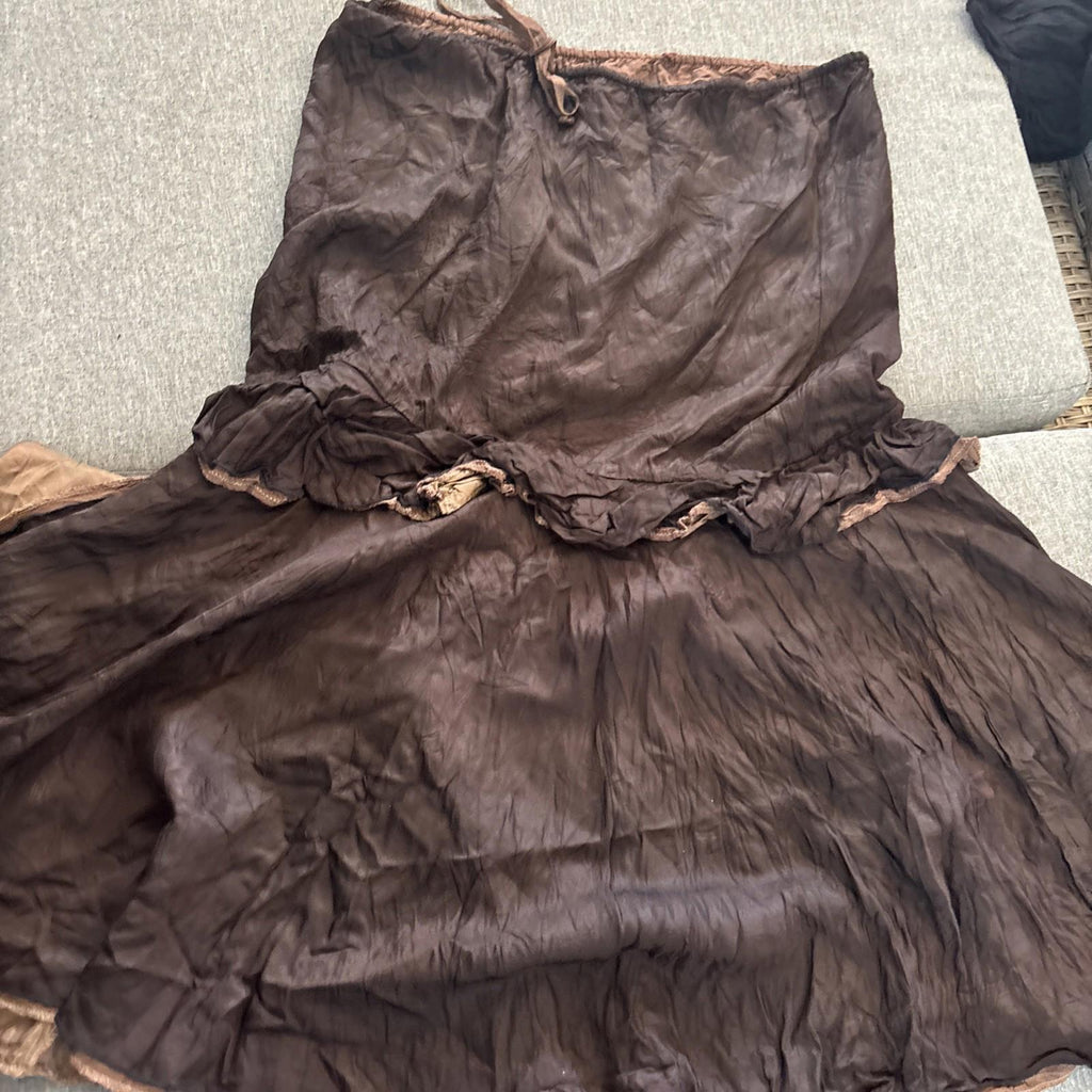 Vintage Womens Skirt L Hand Made Reversible Maxi Retro Cottage Large - Come Sell Nearly Anything