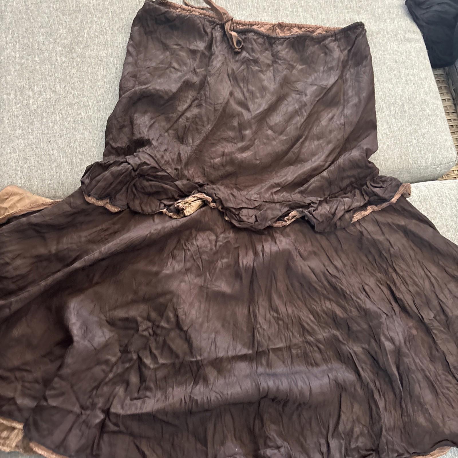 Vintage Womens Skirt L Hand Made Reversible Maxi Retro Cottage Large - Come Sell Nearly Anything