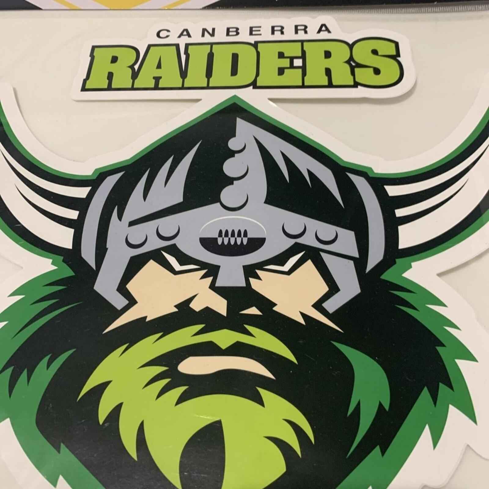 Canberra Raiders NRL MEGA 25cm Car Window Bonnet Decal Sticker Mancave Gifts.