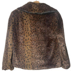 Liz Jordan women's faux Fur Leopard Print jacket size S. Great Cond. - Come Sell Nearly Anything