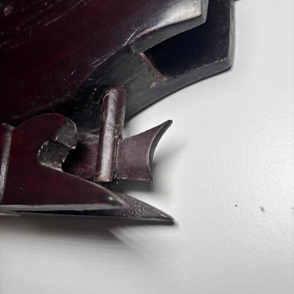 Handcrafted Wooden Model Ship 35cm Decorative Nautical Sculpture #NauticalDecor