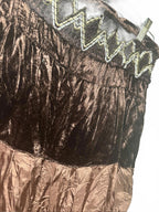 Layered Maxi Skirt  Roy In Multicolour Brown Shinny  Size 14 - Come Sell Nearly Anything