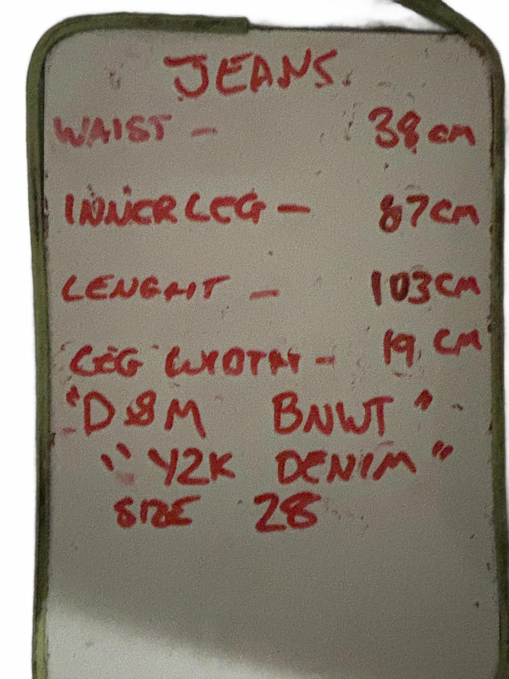 D&M Women's Straight Jeans Size 28 Y2K Denim - Come Sell Nearly Anything