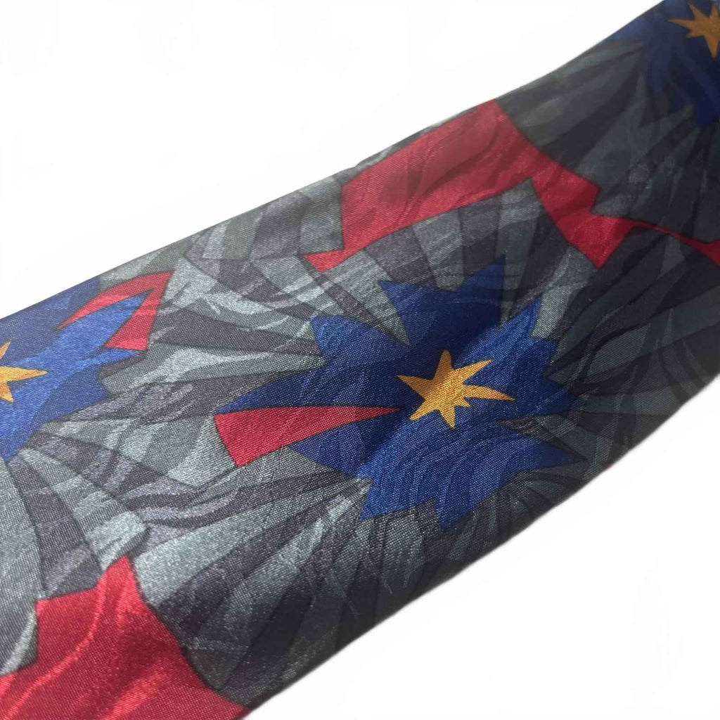 Gold City Men's Polyester Tie with Abstract Pattern