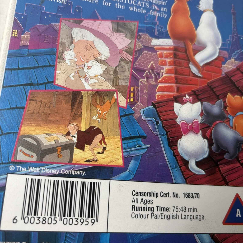 THE ARISTOCATS (VHS 1996) WALT DISNEY CLASSICS, Voice: Phil Harris, Eva Gabor