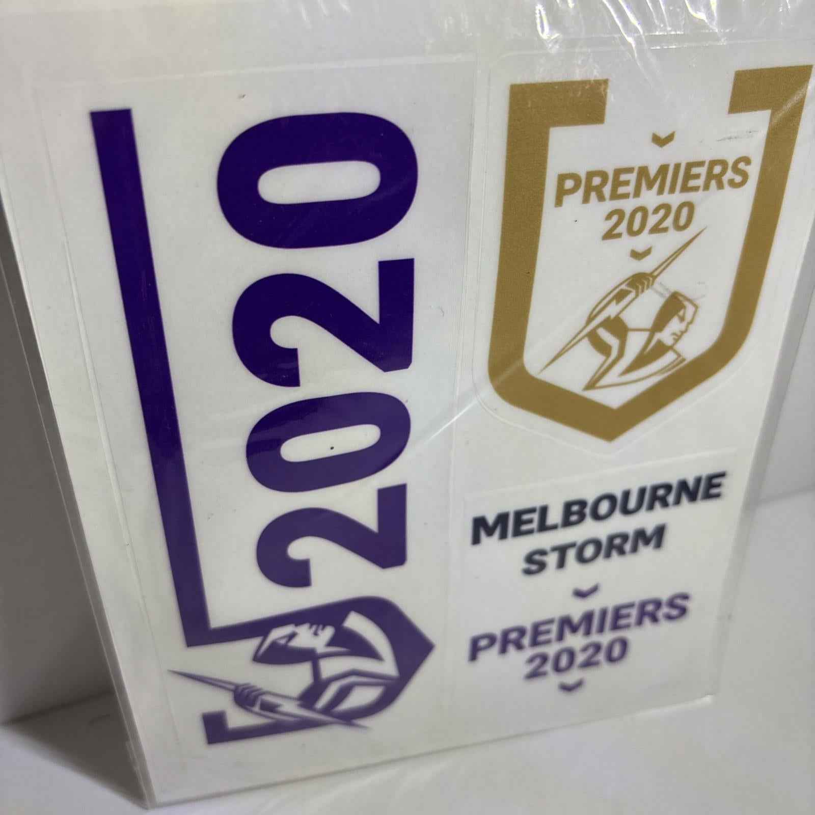 Melbourne Storm NRL 2020 Premiers Premiership 3 Logo Decals Stickers